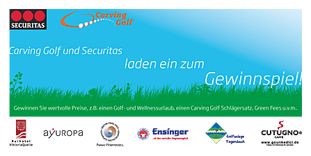 Carving Golf und Securitas Gewinnspiel