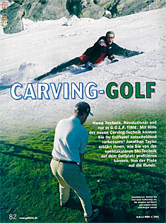 Titel des Fachartikels über Carving Golf