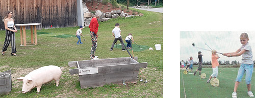 CARVINGGOLF: Kinder wollen spielen - Spielplatz der Achensee Bierbrauerei